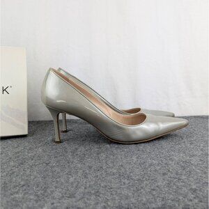 Manolo Blahnik M-Newcio Heels - Spongy Metal, Size 41 (US 11), 2.75” Heel